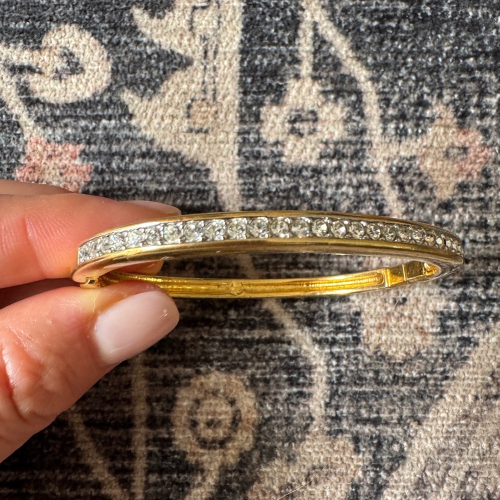 Swarovski Gold and Silver Elegant Bracelet with Sparkling Stones